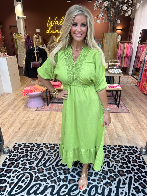 Jurk Linda groen