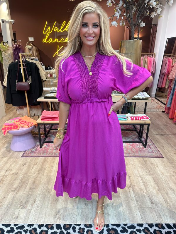 Jurk Linda magenta