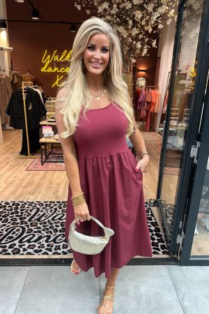 Jurk Soof bordeaux