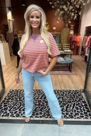 Shirt Kiki oranje lila