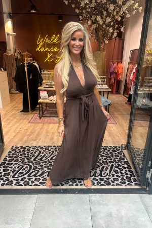 Jurk Lesley bruin