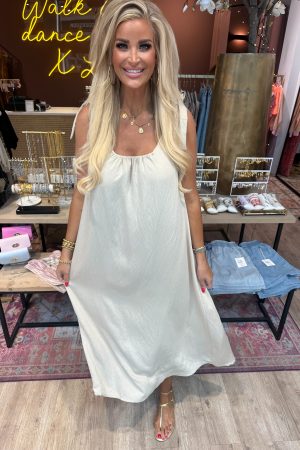 Jurk Bowy beige