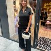 Satin set zwart