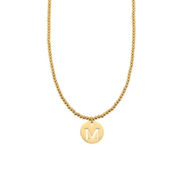 Initiaal ketting, goud kleurig