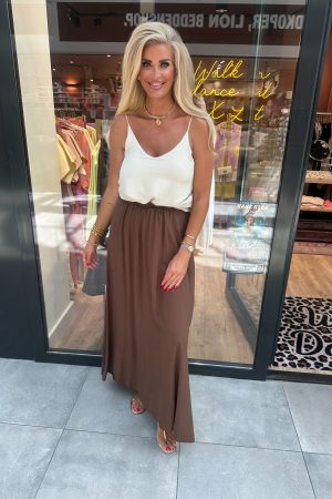 Basic spaghetti top Nina beige