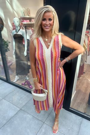 Jurk Missy multicolor
