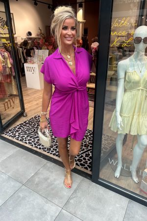 Jurk Fien magenta