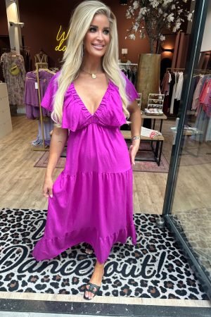Jurk Ella magenta