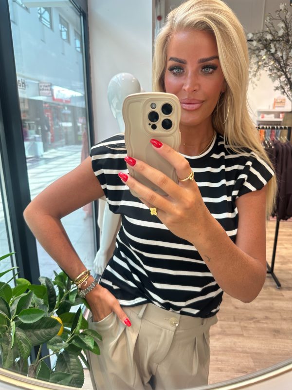 Top Julia zwart wit