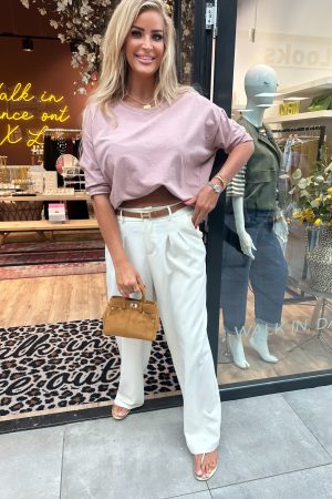 Basic top Lou oud roze