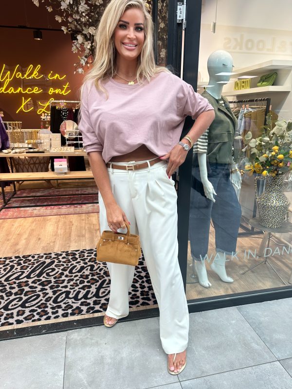 Basic top Lou oud roze