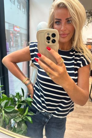 Top Julia blauw wit