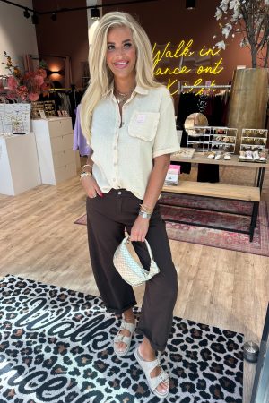 Blouse Vacances creme/oud geel