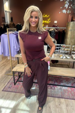 Lot Pantalon bordeaux