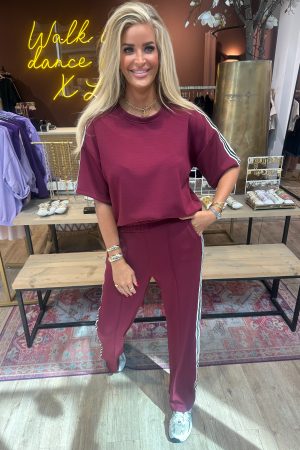 Jogger laris bordeaux