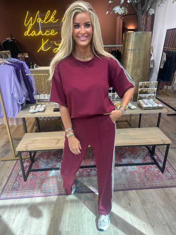 Jogger laris bordeaux