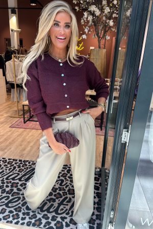 Vest Moniek bordeaux