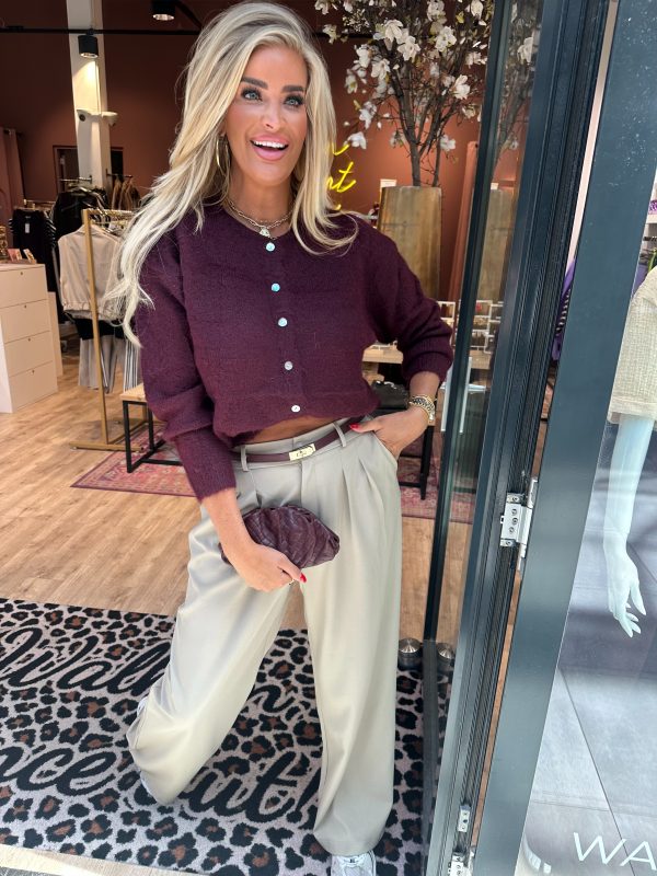 Vest Moniek bordeaux