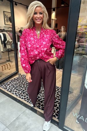 My Jewellery blouse rood roze