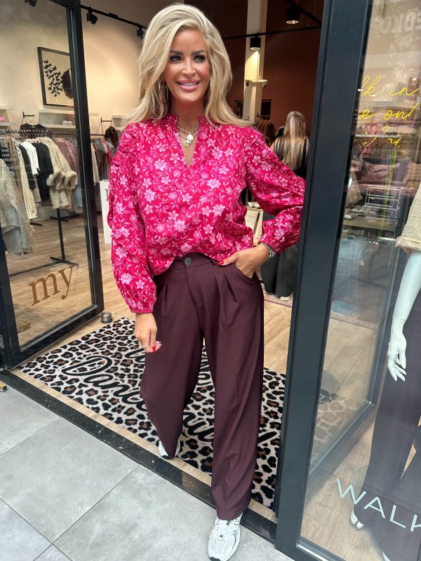 My Jewellery blouse rood roze
