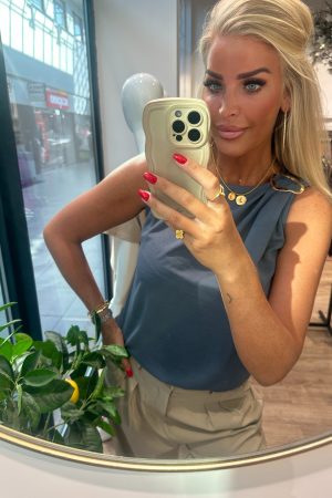 Top Belinda jeans blauw