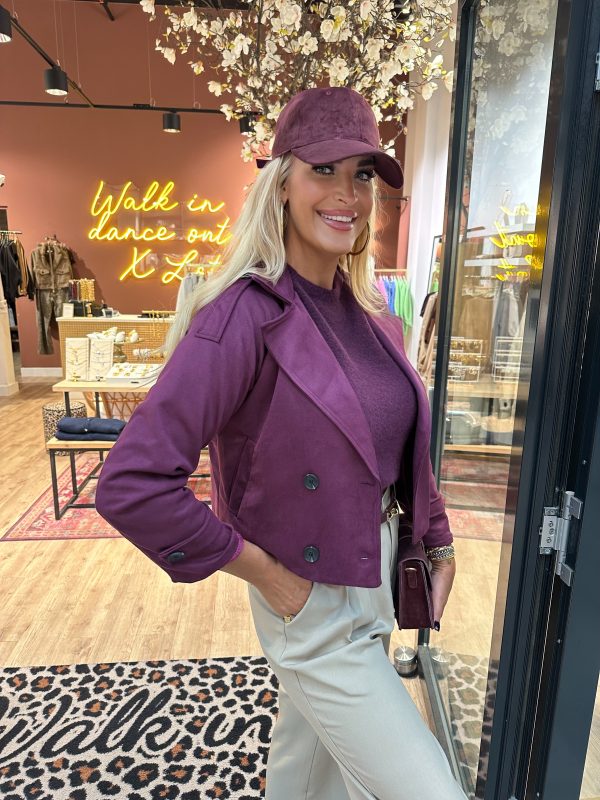 Jasje Livia aubergine - Afbeelding 2