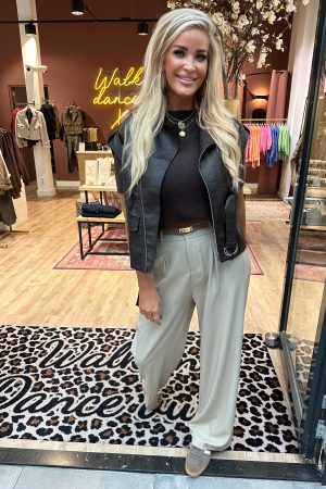Gilet Suze donkerbruin