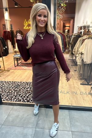 Bestseller top Floor lange mouw bordeaux