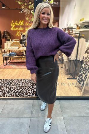 Trui Puck aubergine