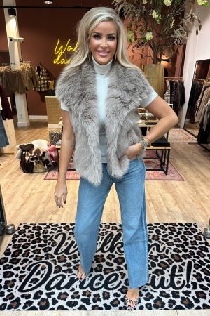 Mexxie gilet taupe