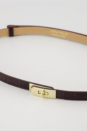 Riem verstelbaar Croco bordeaux