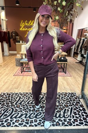 Jogger Mois aubergine