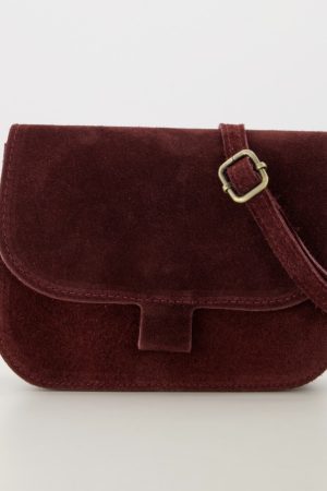 Alternative view of Flora bag suede bordeaux