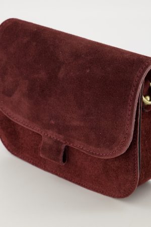 Flora bag suede bordeaux