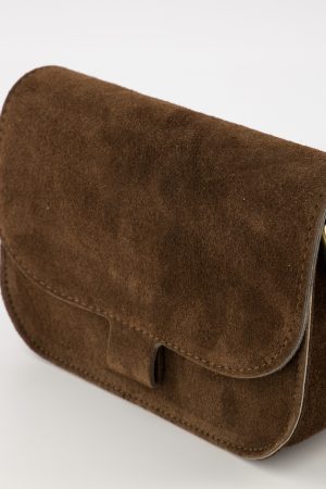 Flora bag suede bruin
