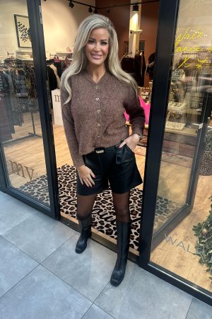 Vest heart camel/licht bruin