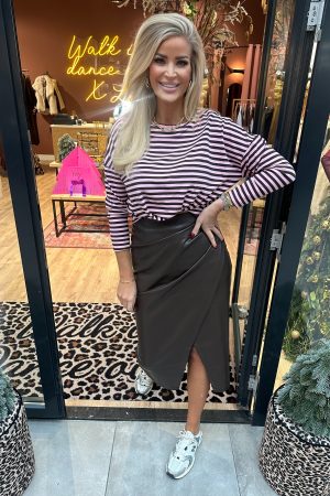 Top Livia bruin roze